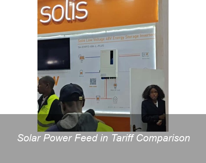 Solar Power Feed in Tariff Comparison
